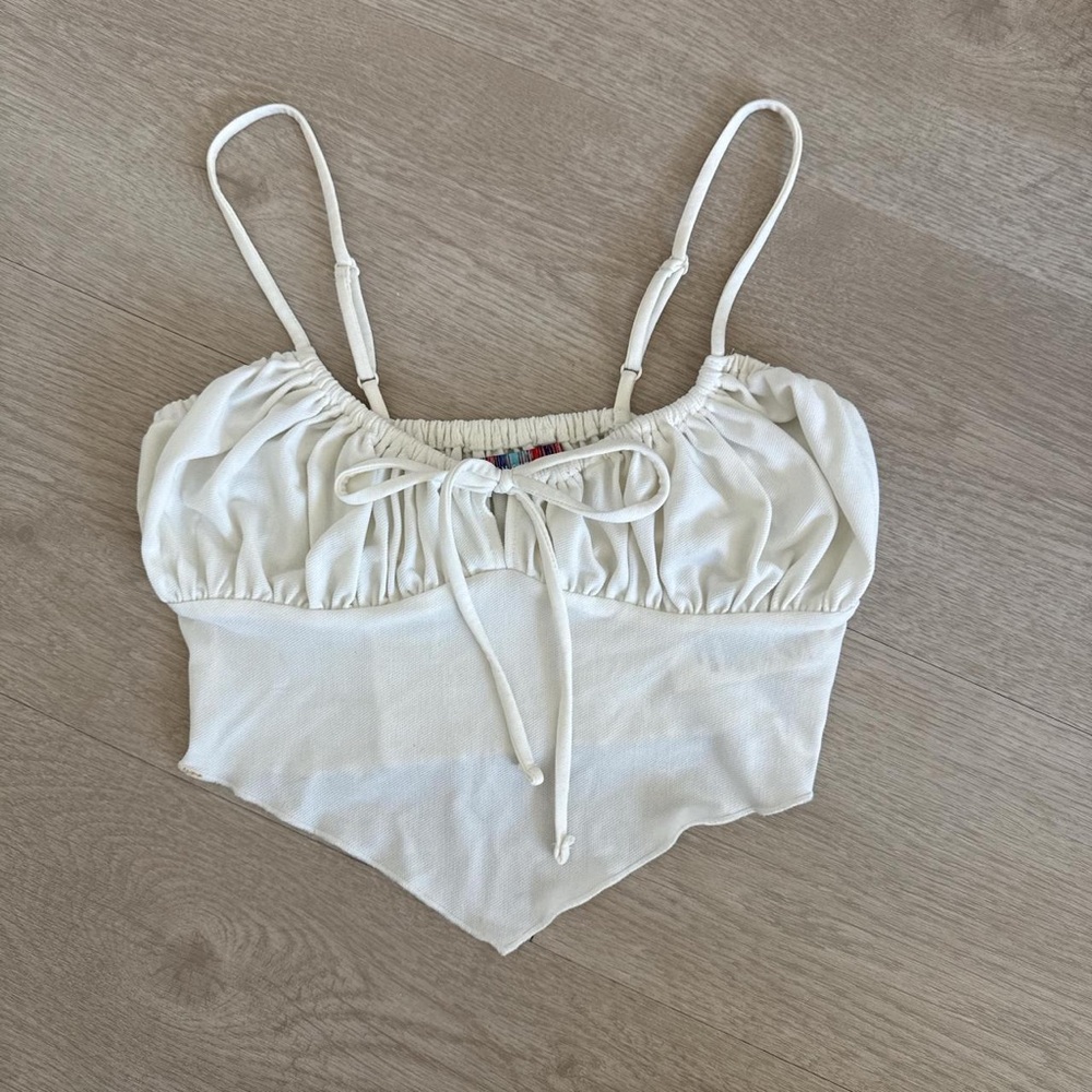 Urban Outfitters White Camisole with Front Tie